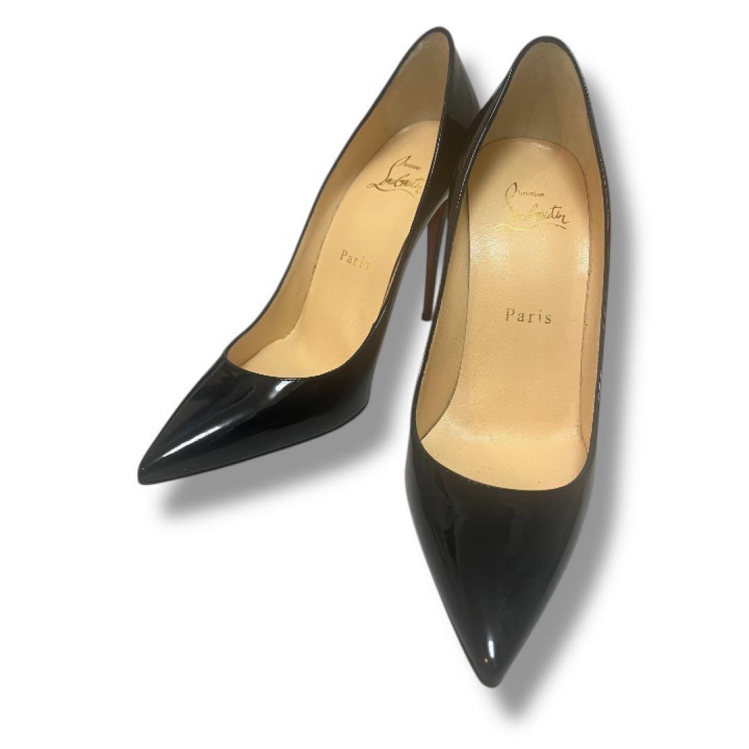 【極美品】クリスチャンルブタン kate10 パテントレザー パンプス 23.5