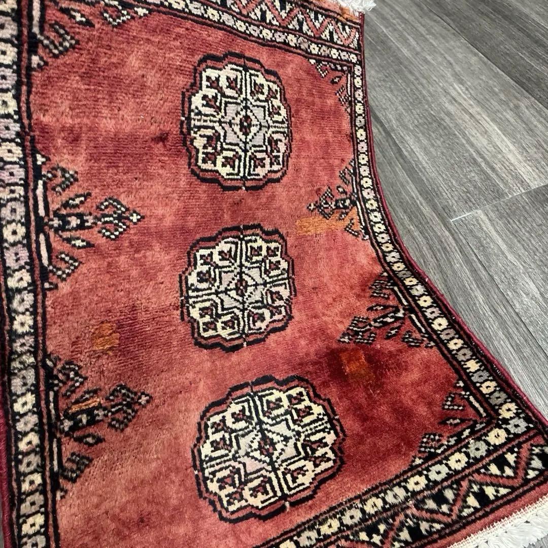 トライバルラグ手織り絨毯カシミリヤンヴィンテージ ラグアンティークラグ