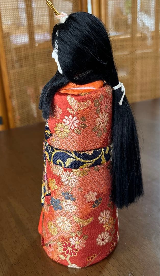 古典　親王飾り 立雛 木目込み人形 　桃の節句　伝統工芸品　京錦織り