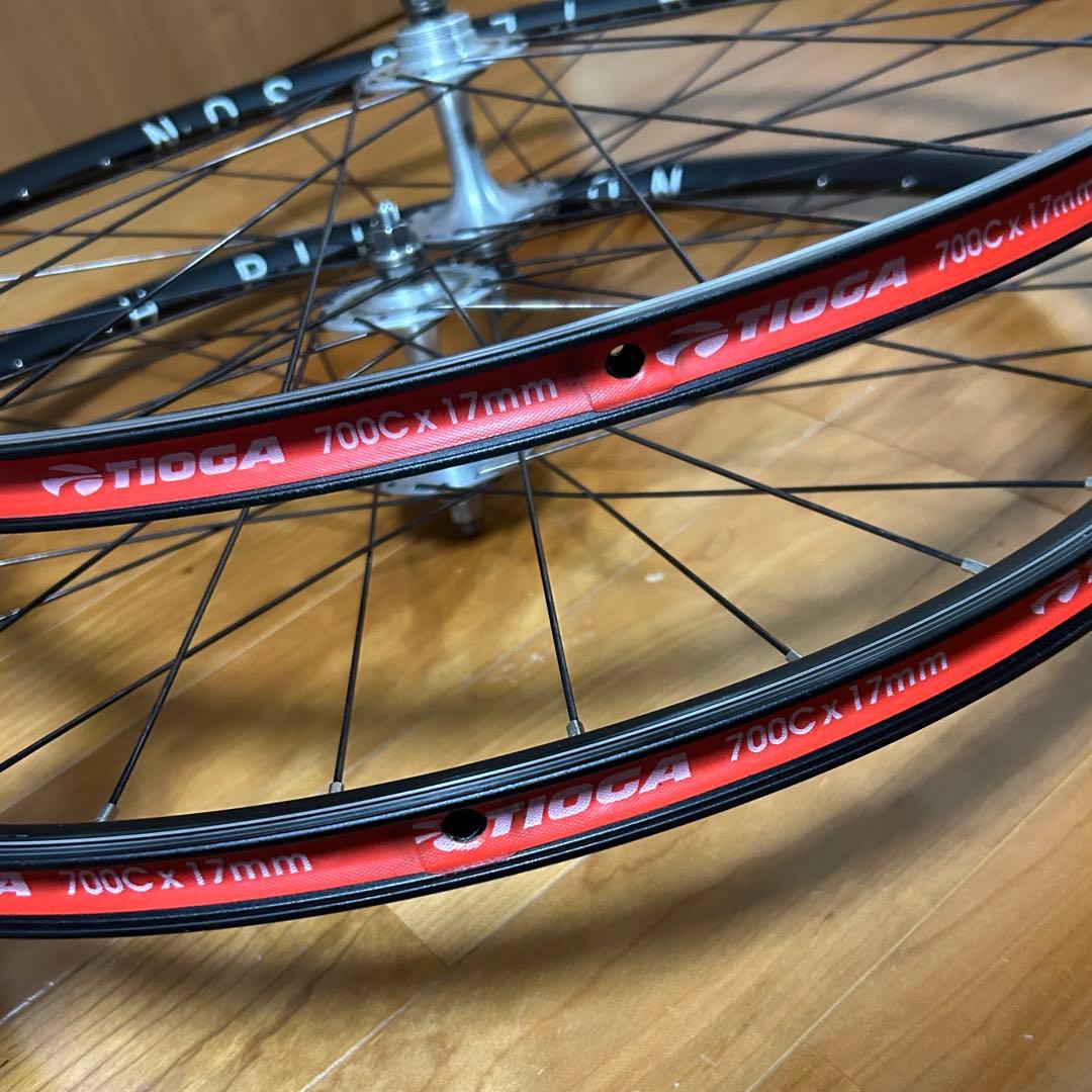 ピスト　ホイールセット　H PLUS SON AT25スズエプロマックス