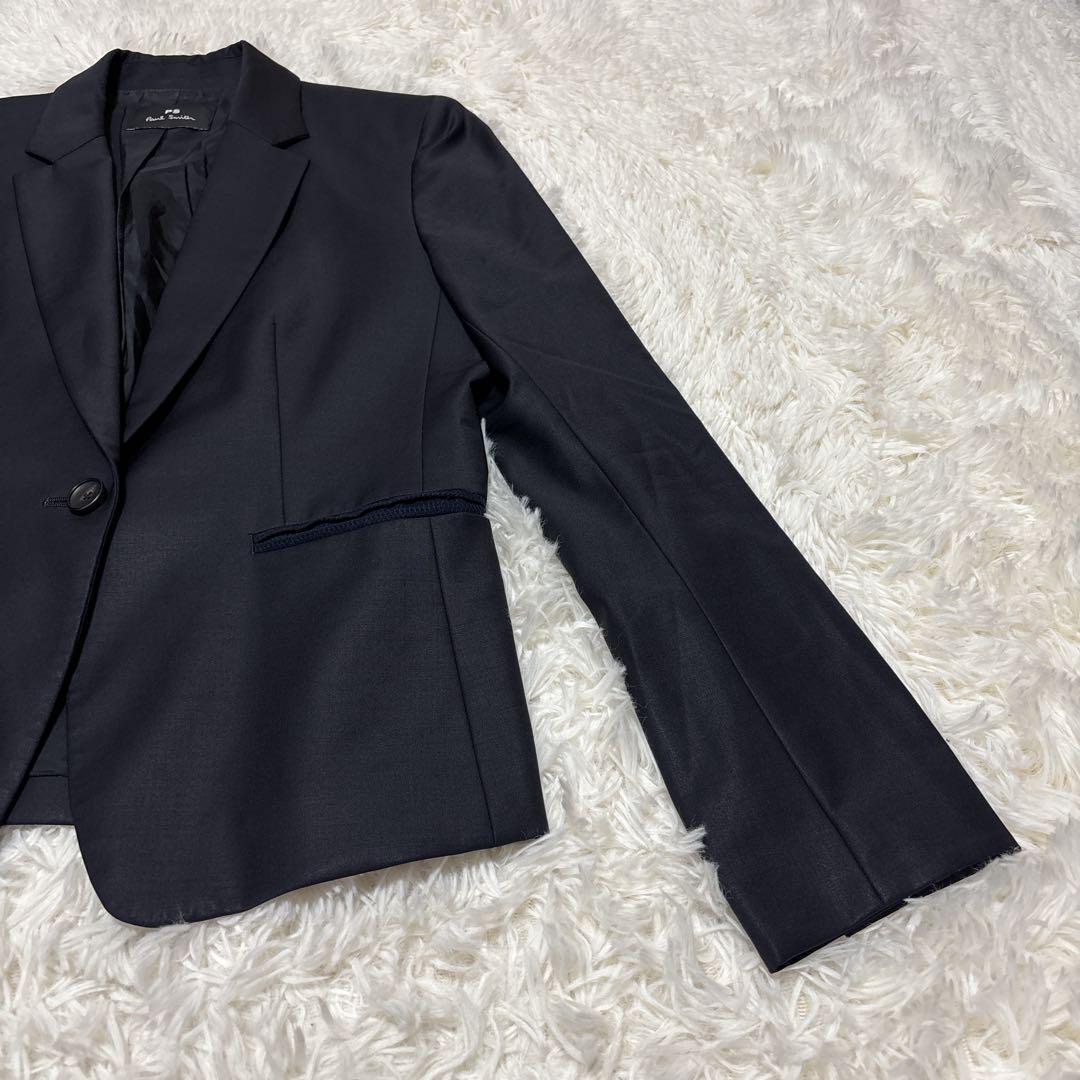 ピーエスポールスミス　セットアップ　3点セット　ネイビー　裏地派手　L　40