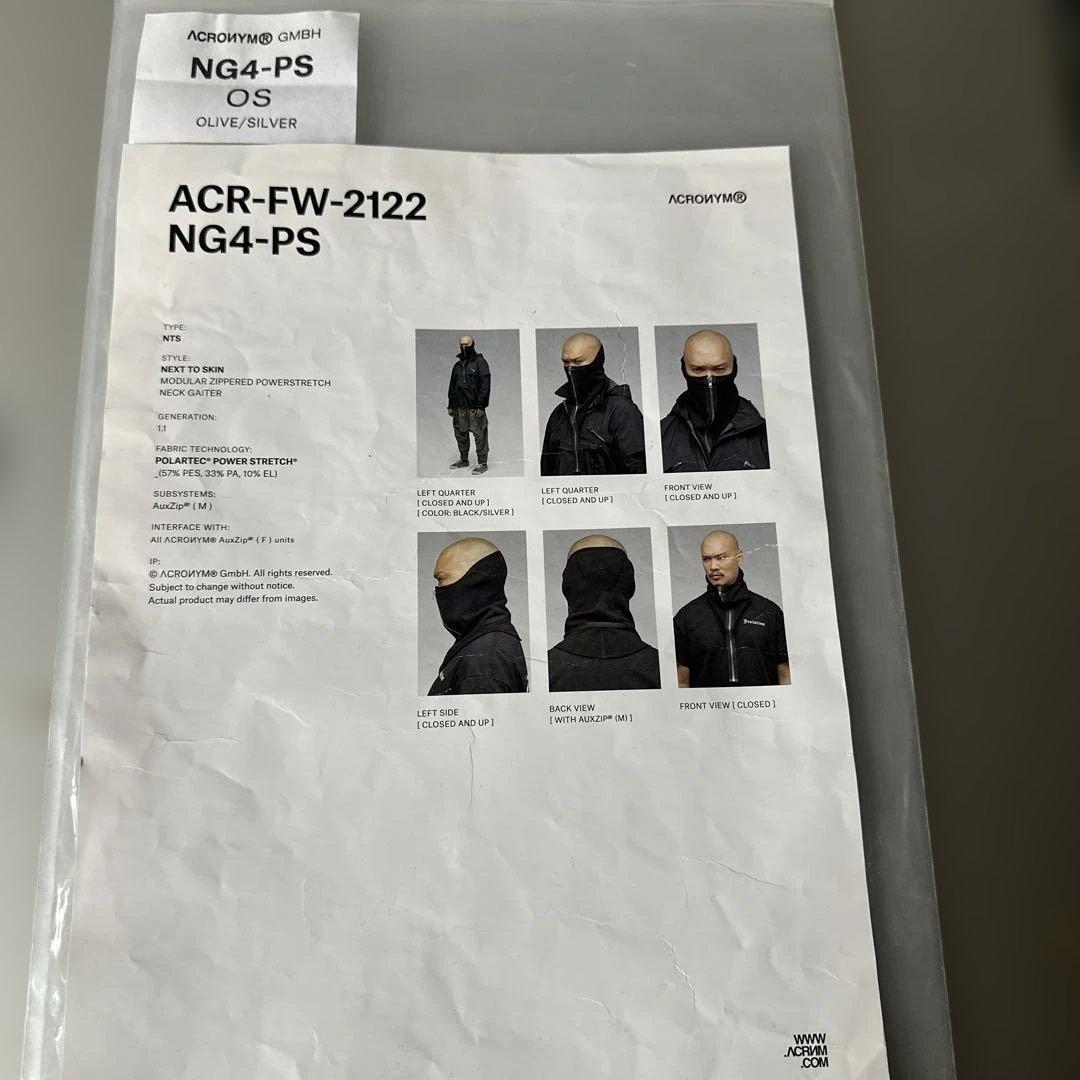 ACRONYM NG4-PS オリーブ/シルバー