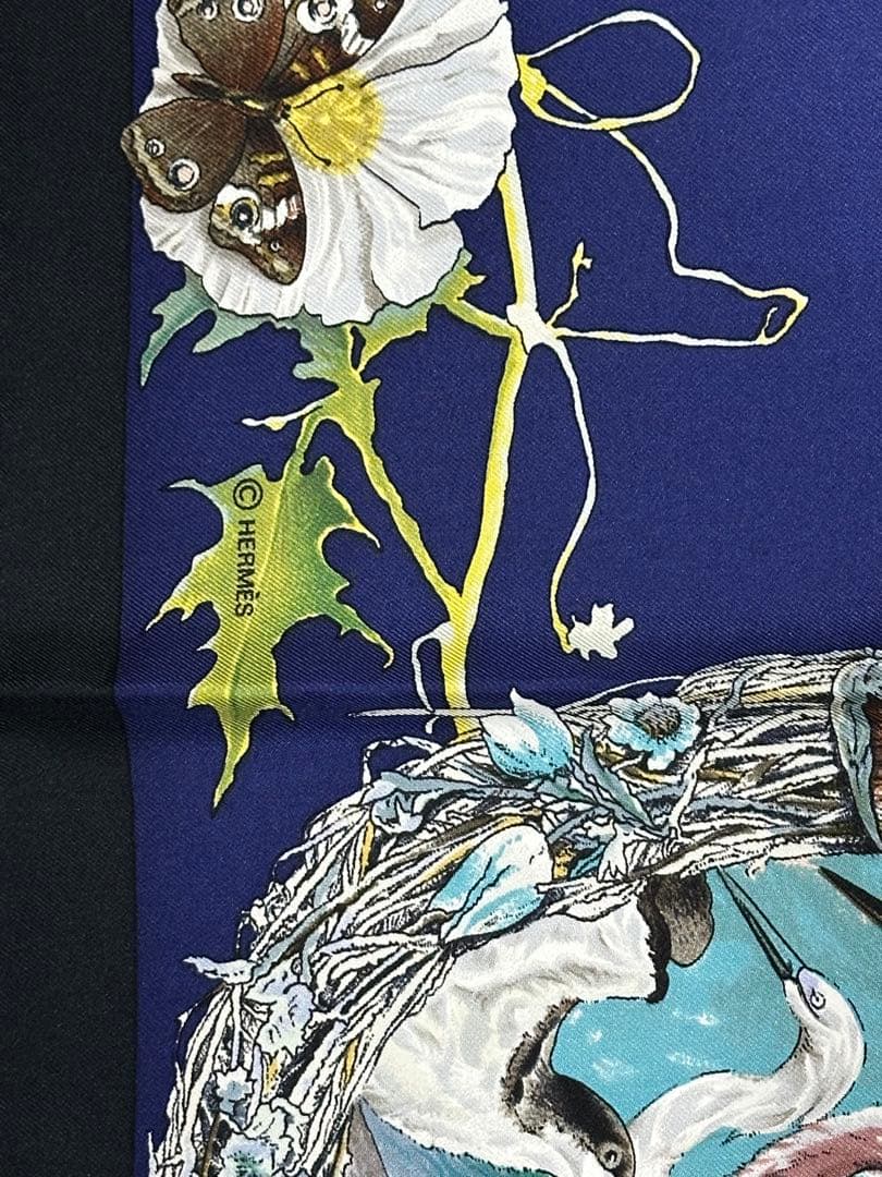 エルメス スカーフ カレ90 テキサス動植物図鑑 TEXAS WILDLIFE