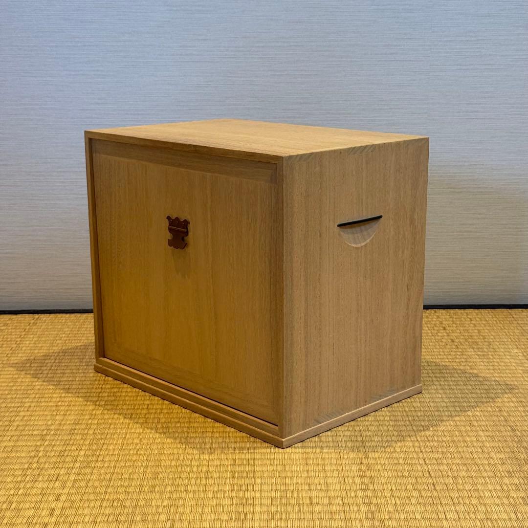 指物師 萩井一丘 作 桐器局 共箱 美品 未使用 茶道具