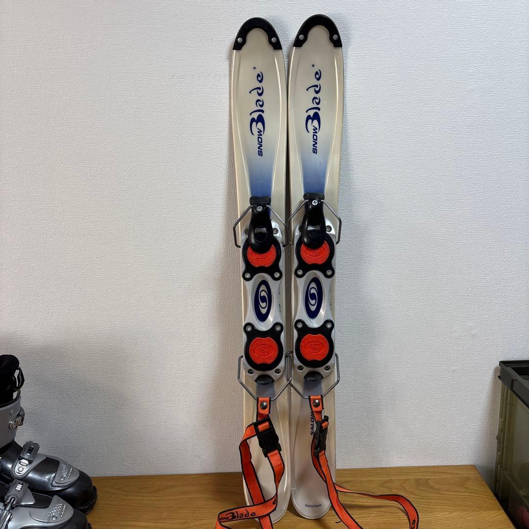 メンズ　SALOMON ショートスキー　ファンスキーセット　27-27.5cm