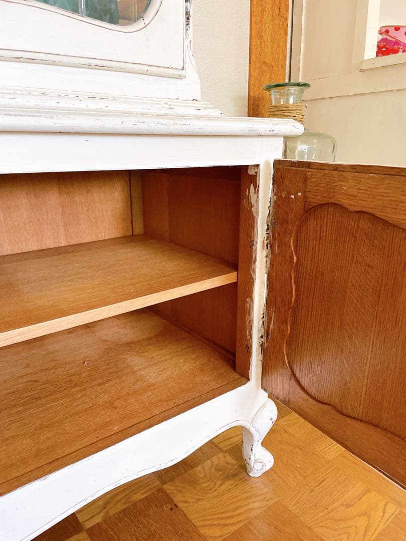 フランス アンティーク キッチンキャビネット カップボード 食器棚 ブロカント