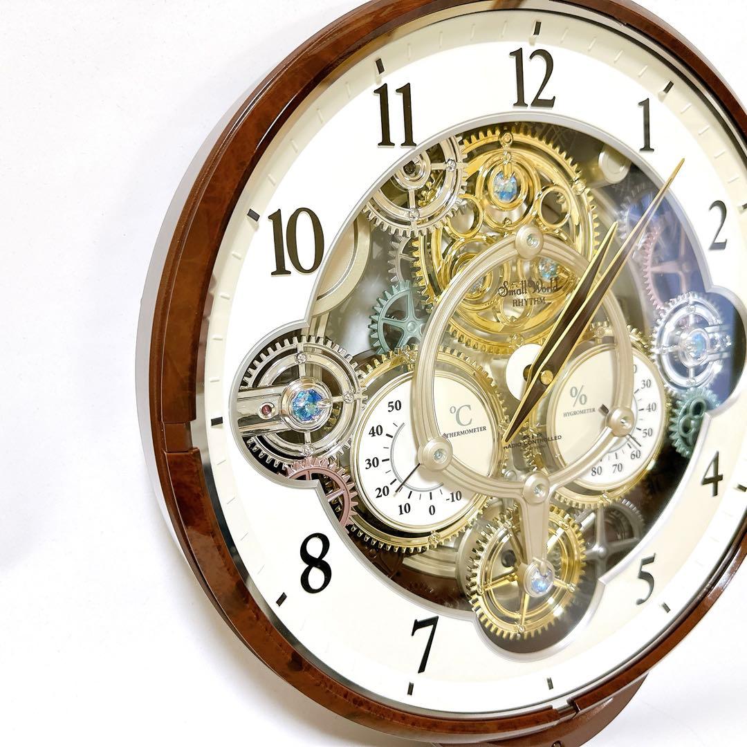 極美品 スモールワールドシーカー 4MN515RH23 電波カラクリ時計