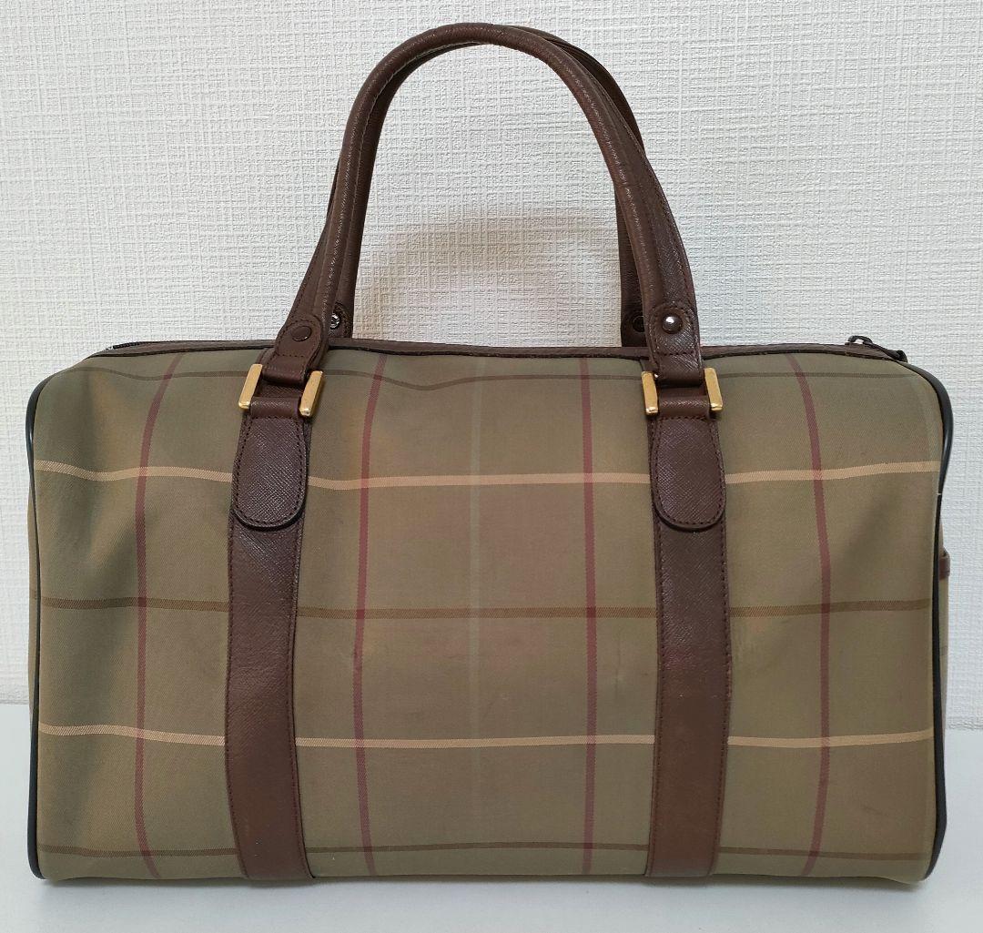 APP18 バーバリーズ ノヴァチェック ボストンバッグ ヴィンテージ