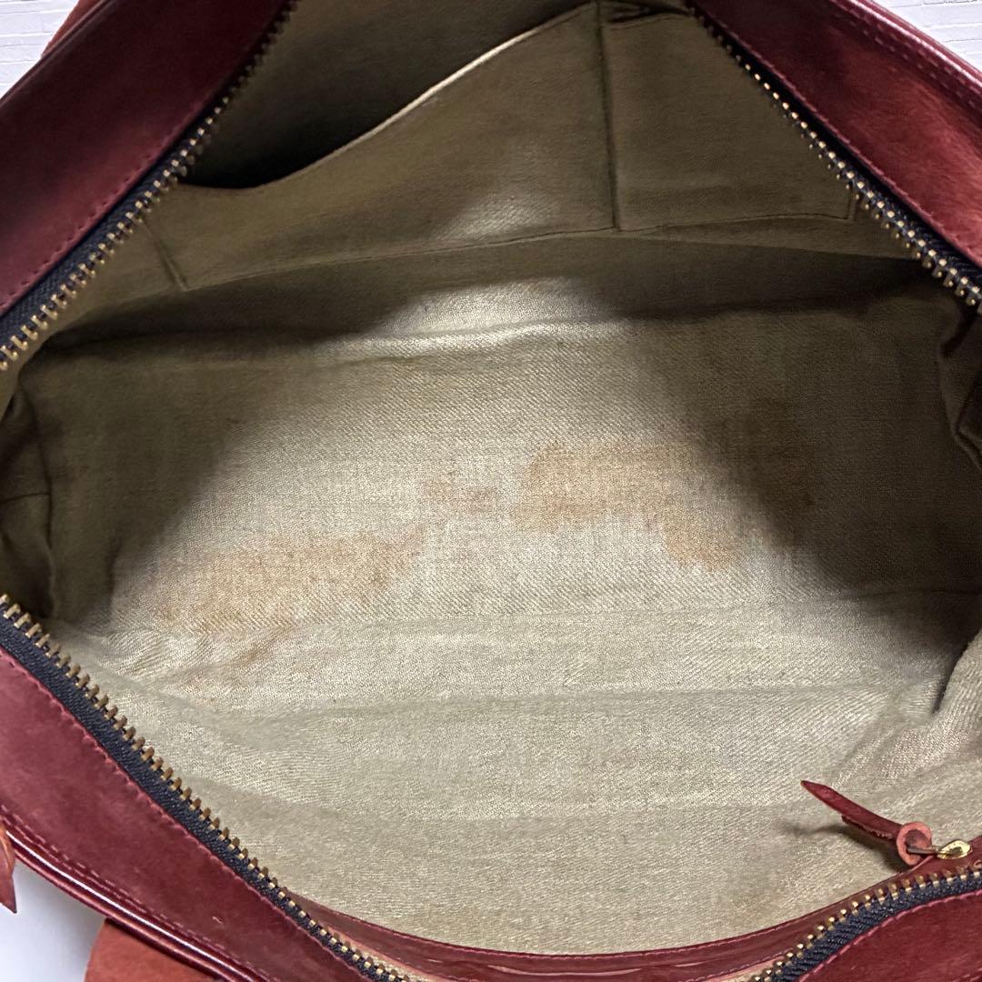 RYU トートバッグ ショルダーバッグ ブラウン 赤茶色 オールレザー 2way