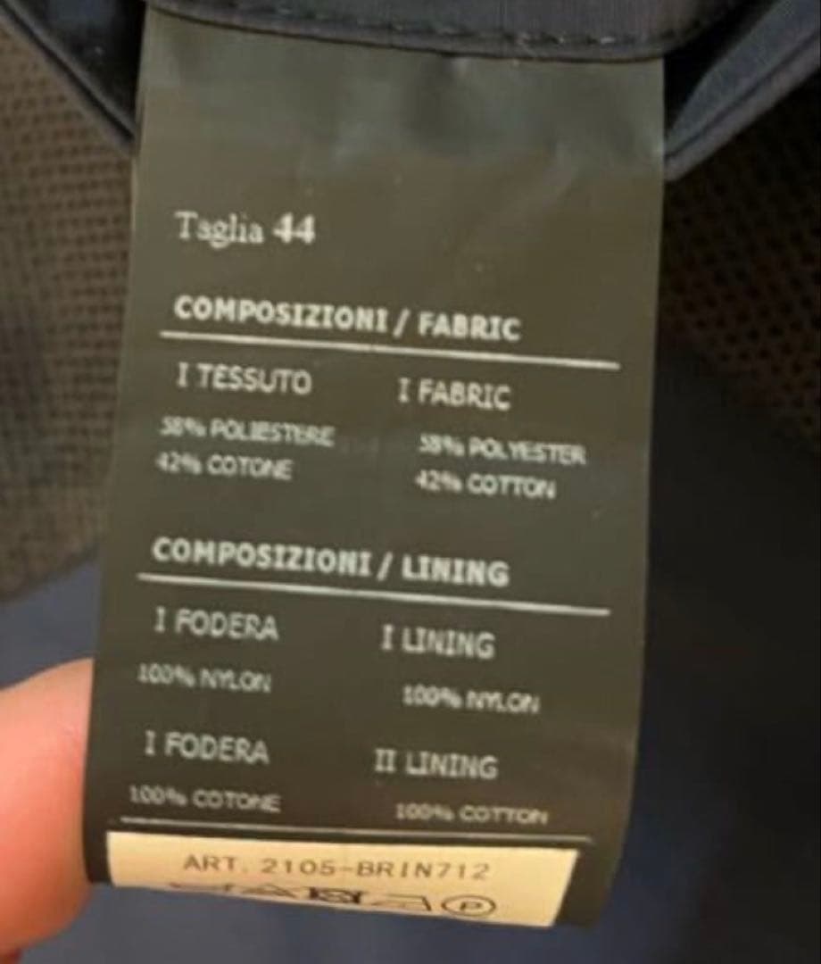 Hevo イーヴォ BRINDISI ダブルコート 44 ネイビー