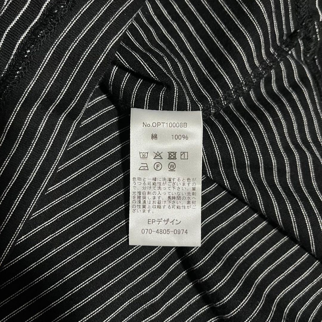 極美品　OPTSTUFF DRAWSTRING BORDER T-SHIRT