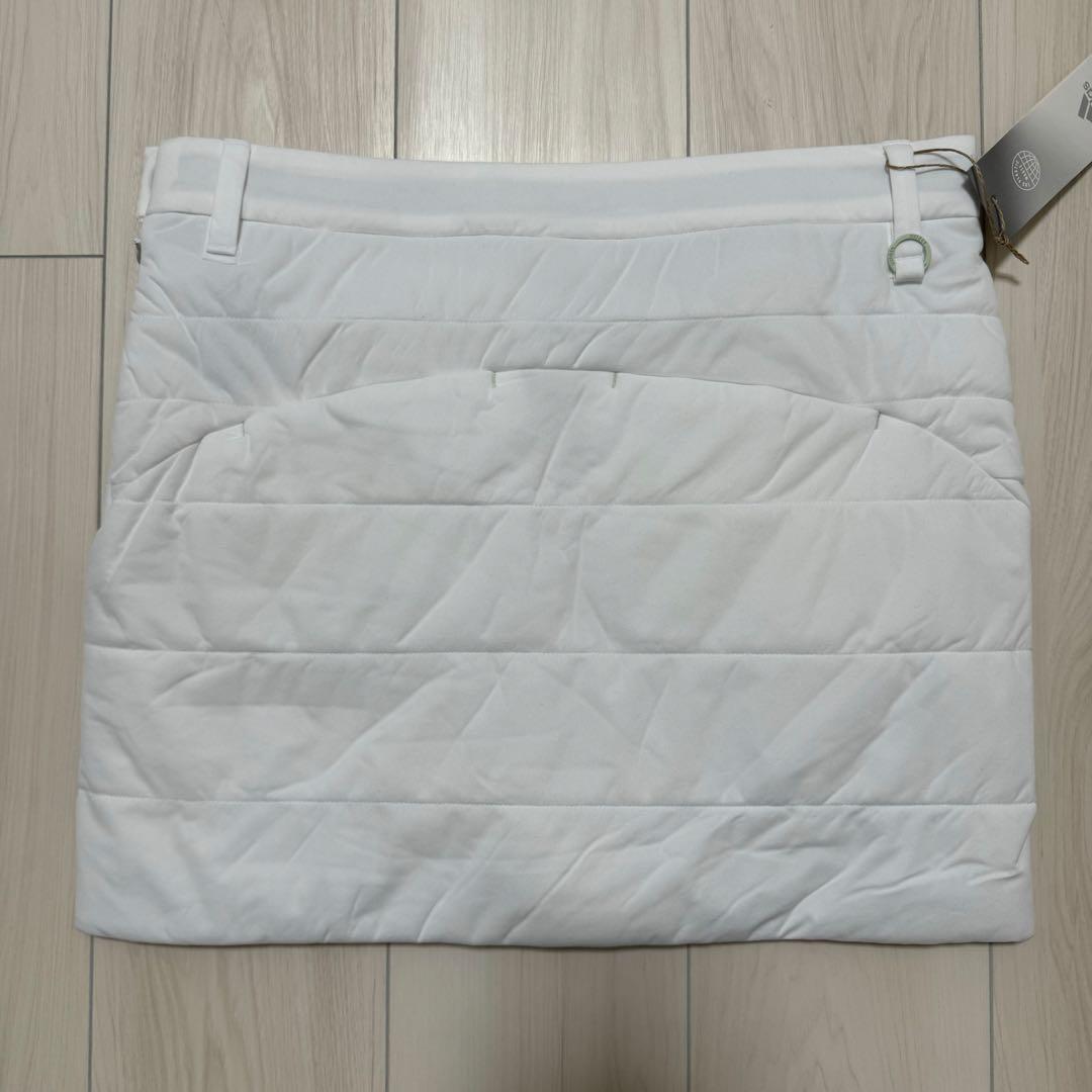 新品 アディダス セットアップ 中綿 スカート 秋冬 モックネック ホワイト
