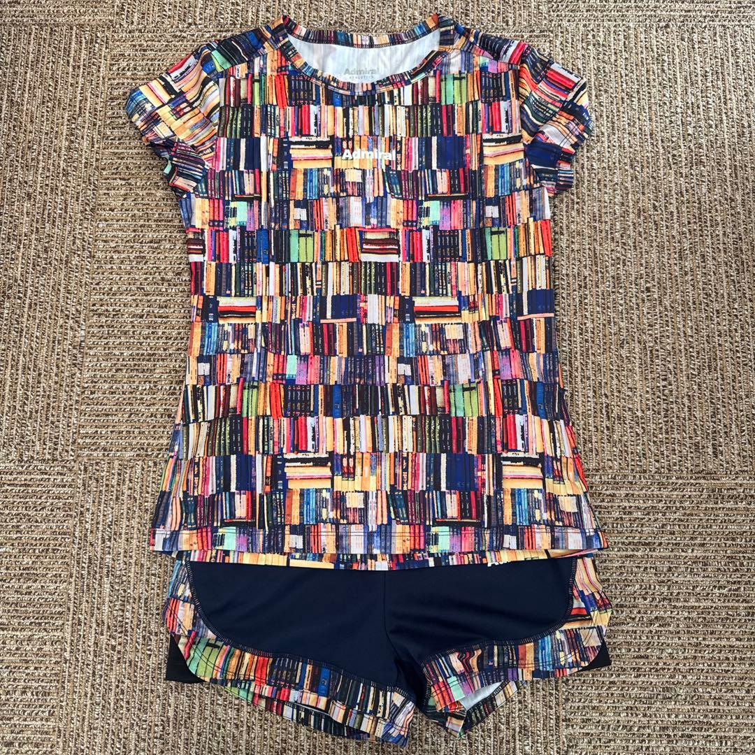 Admiral 書籍柄 テニスウェアセット Mサイズ