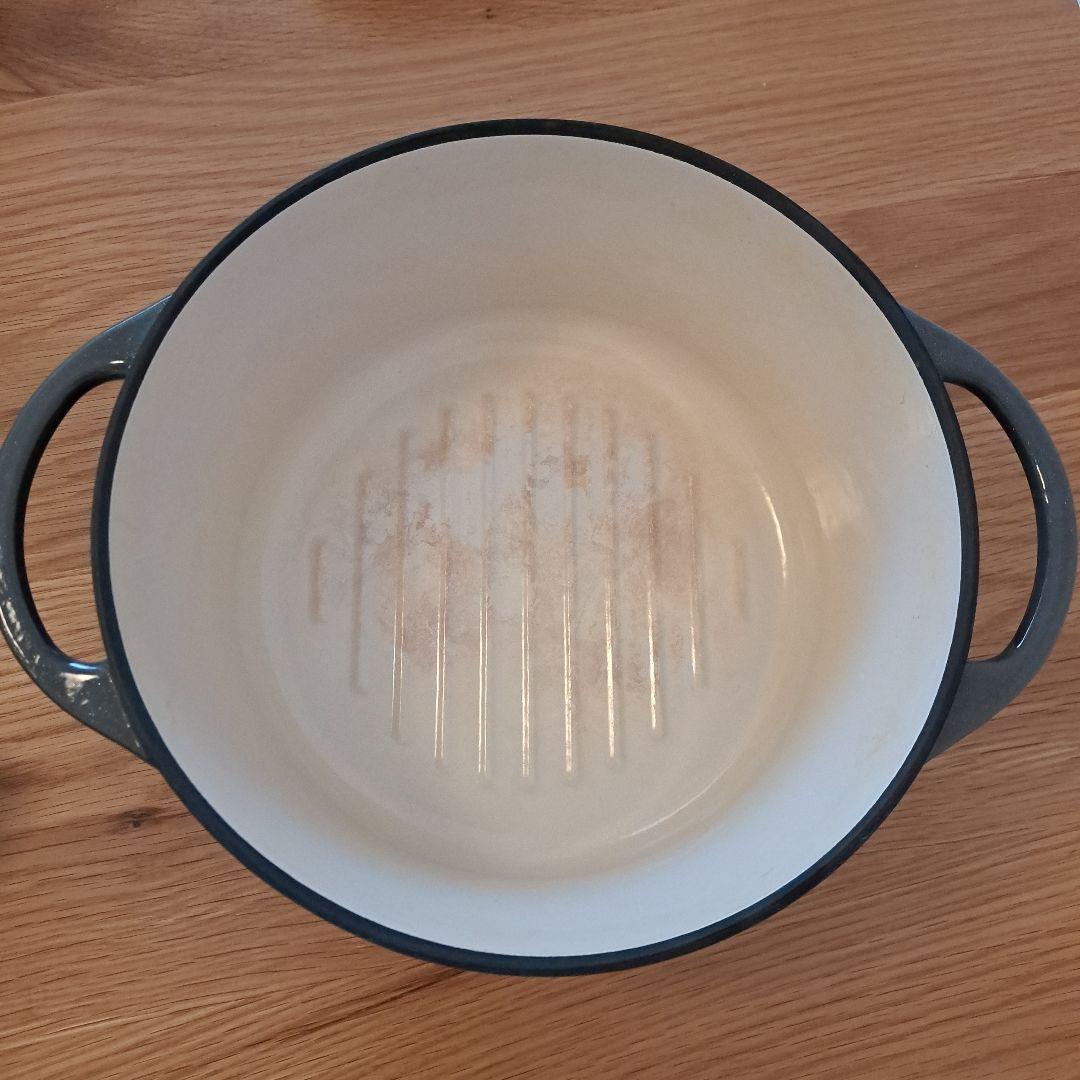 Vermicular ホーロー鍋 パールグレー 約22cm