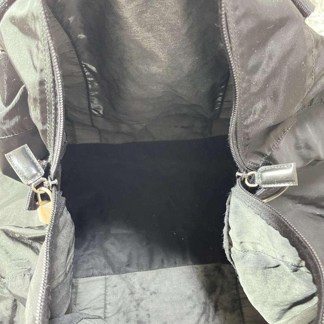 [大人気]　プラダ　ＰＲＡＤＡ　ボストンバッグ　三角ロゴ　ブラック