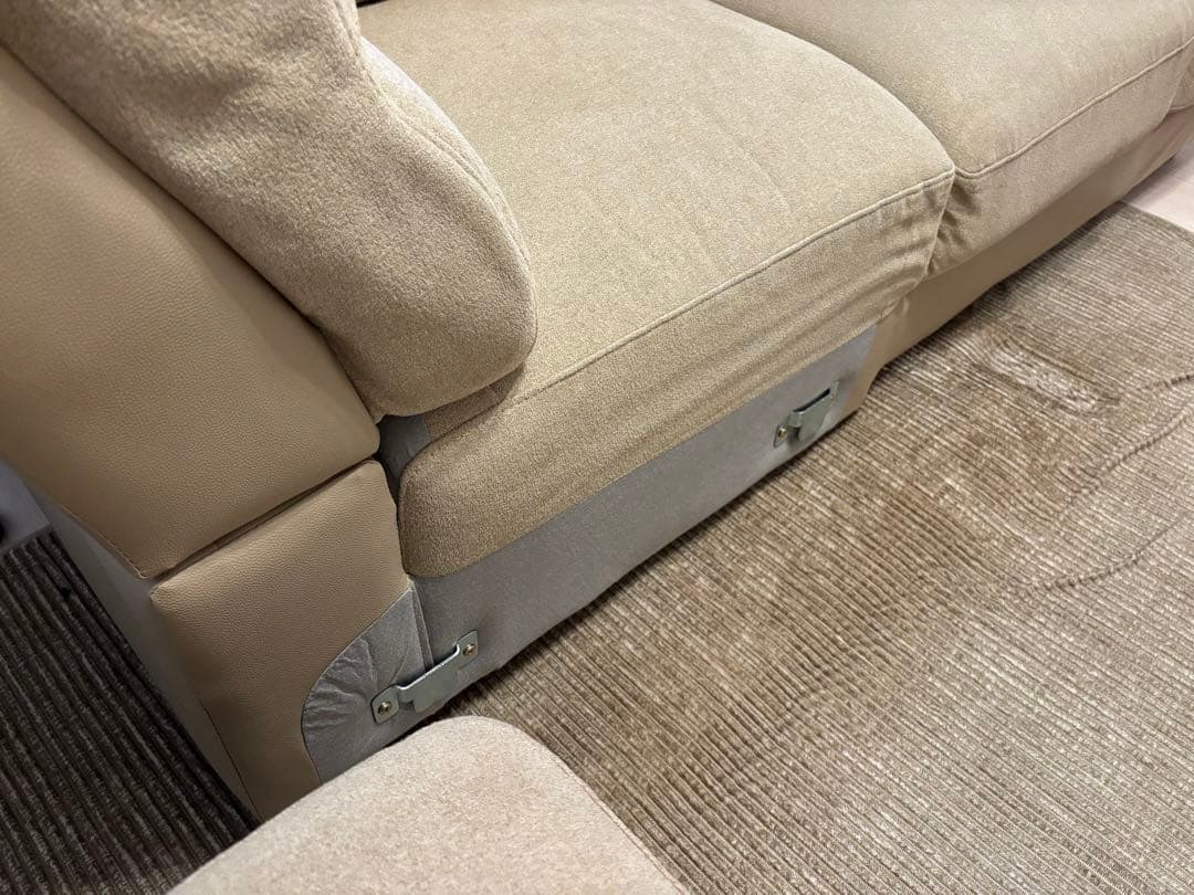 コーナー ソファ 4~5人掛け ベージュ ニトリ