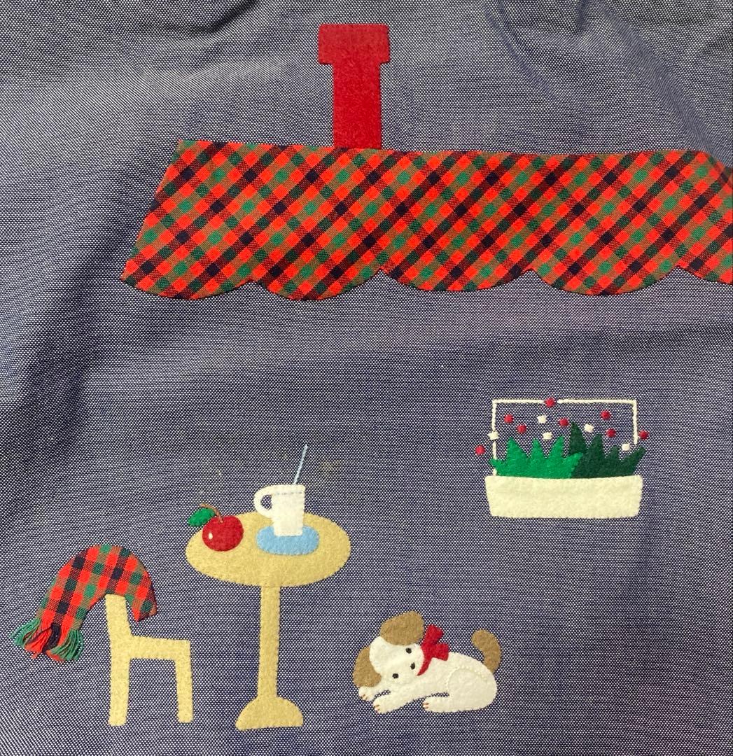 ☆新品未使用☆ファミリア 縦型トートバッグ 青デニム　　水色タグ