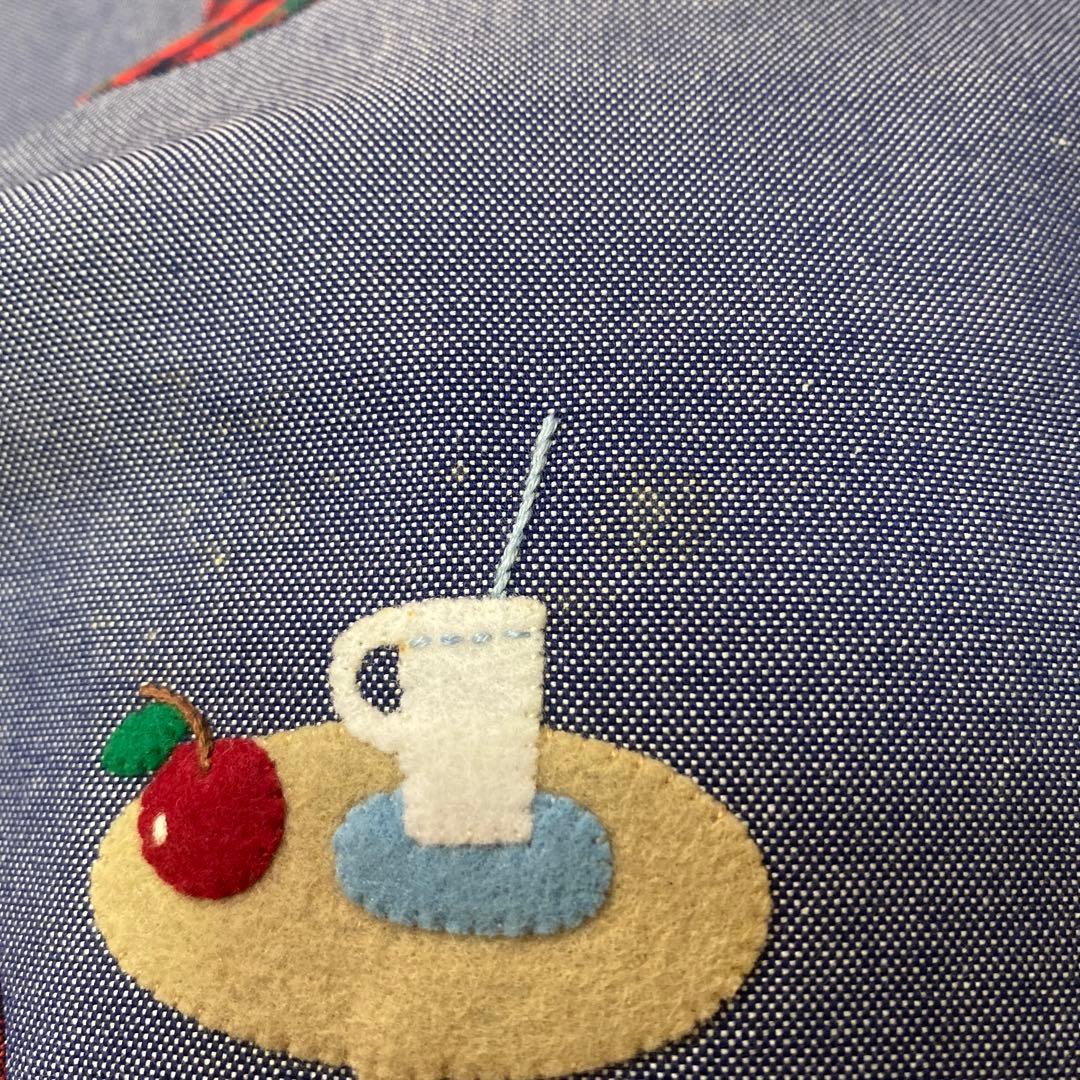 ☆新品未使用☆ファミリア 縦型トートバッグ 青デニム　　水色タグ