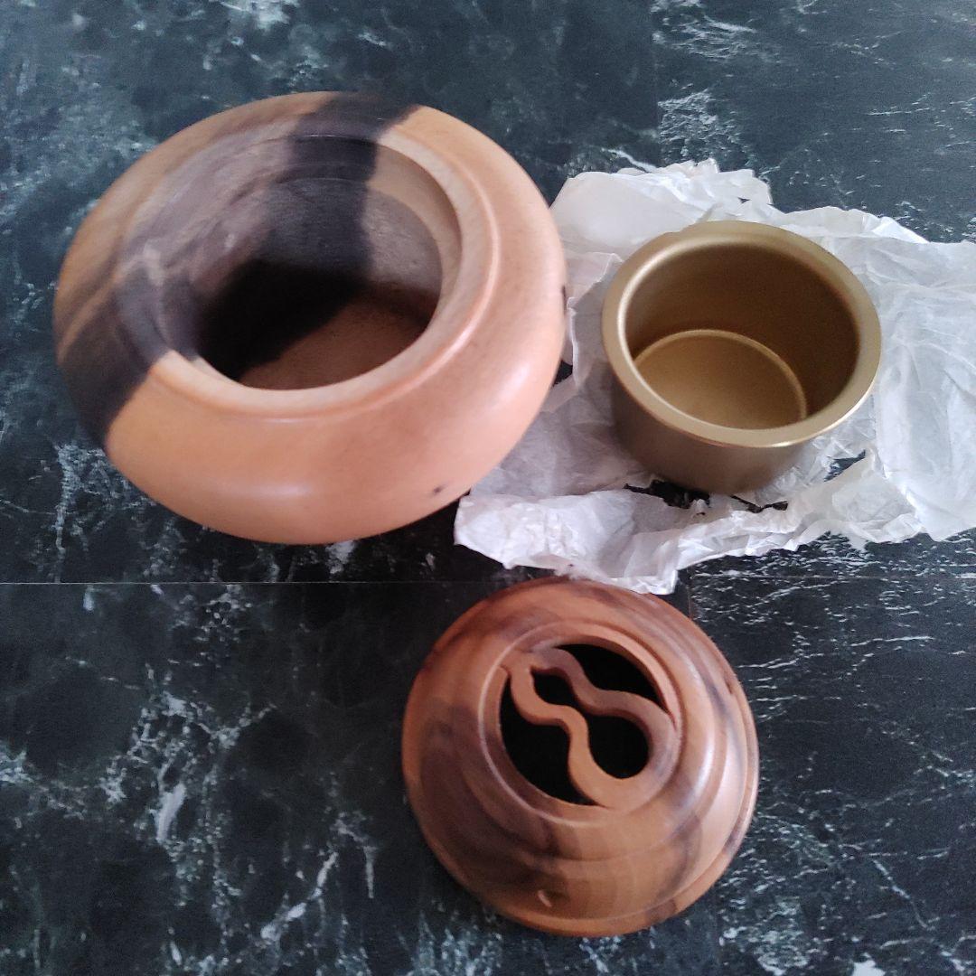 黒柿　香炉　茶道具