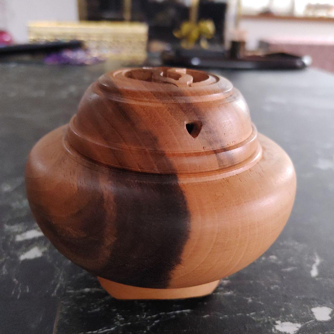 黒柿　香炉　茶道具