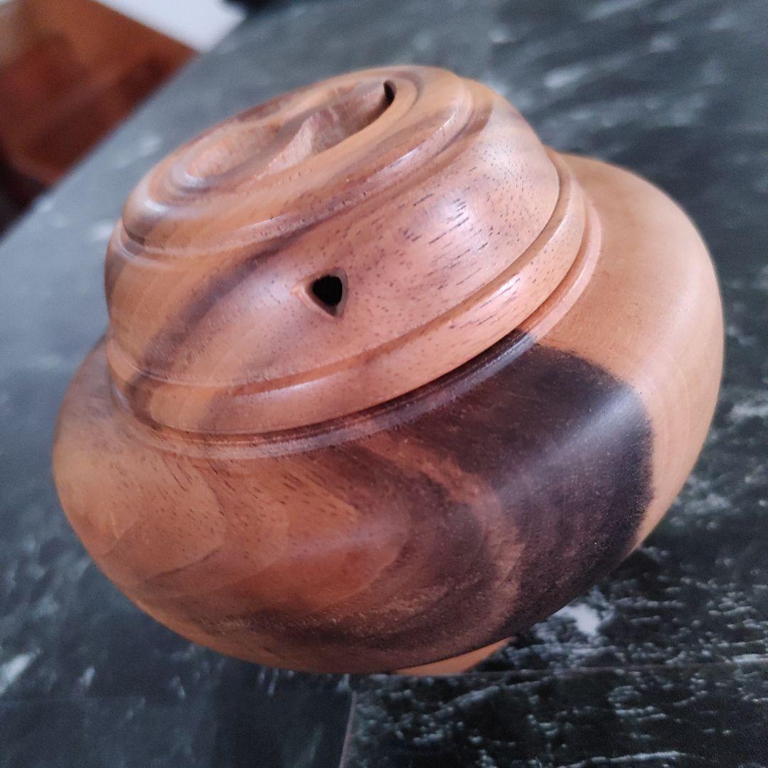 黒柿　香炉　茶道具