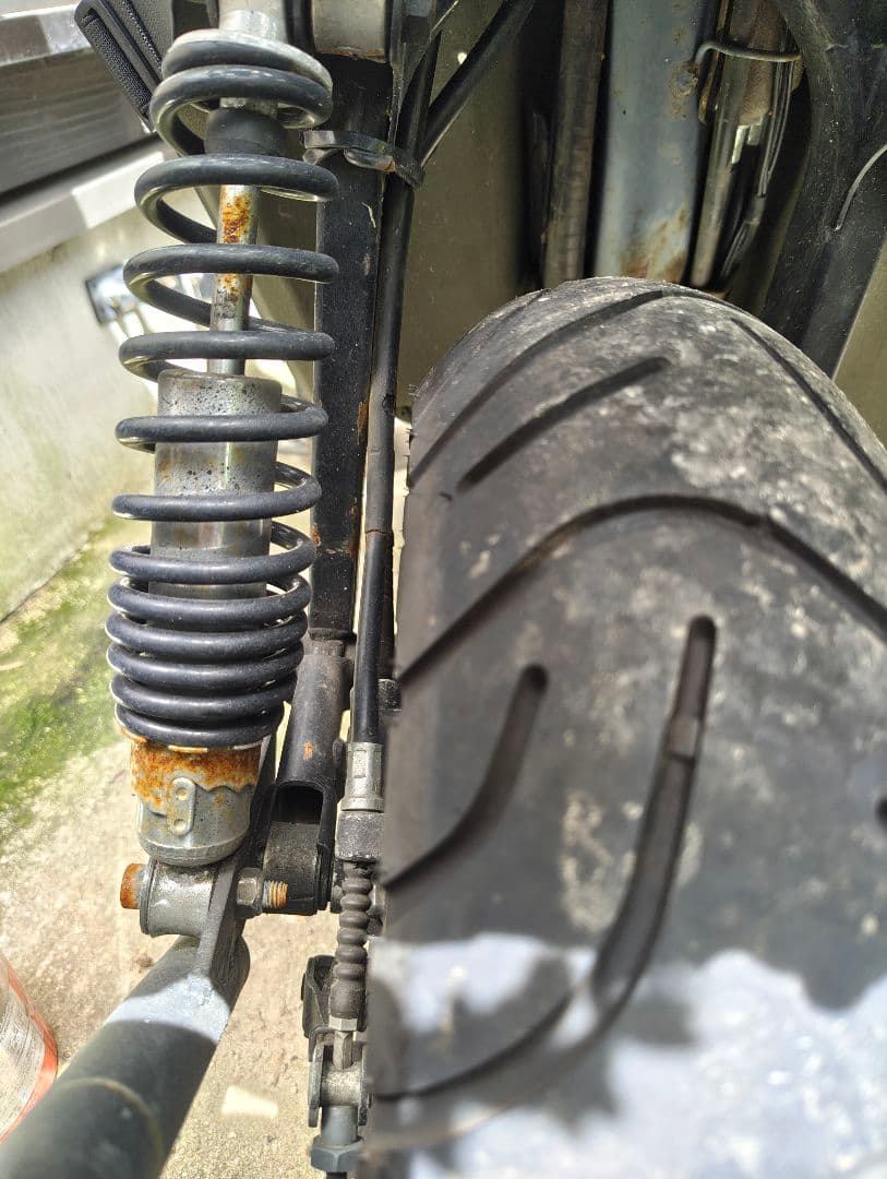 ジャイロUP/X/キャノピー タイヤホイールと極太タイヤセット