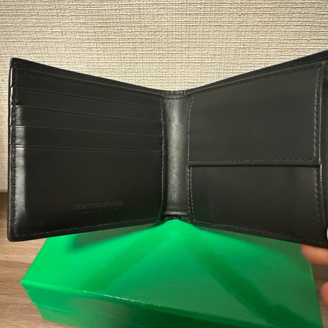 《2025年購入》 BOTTEGA VENETA 二つ折り 財布 ブラック 黒