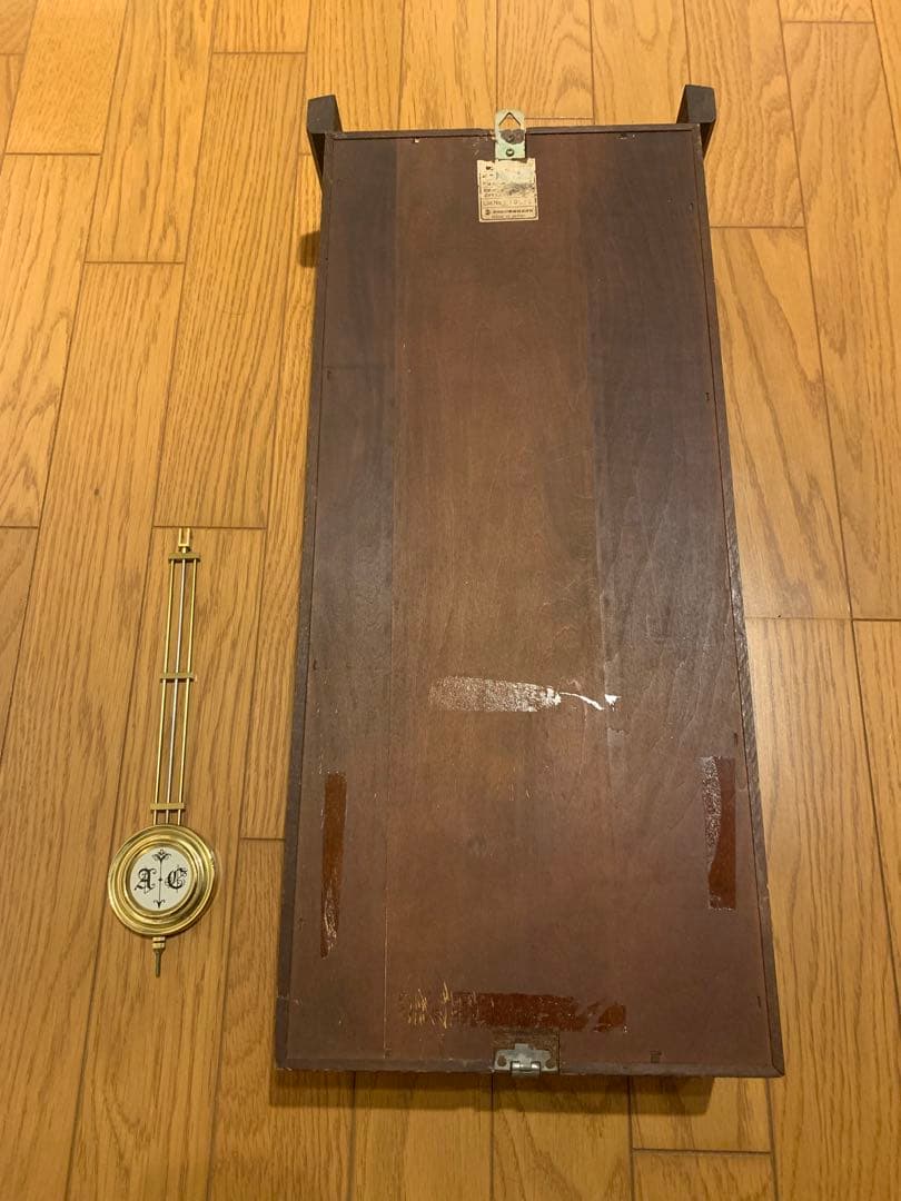 中古Aichi Tokei spanish vela振り子時計 ゼンマイ式柱時計