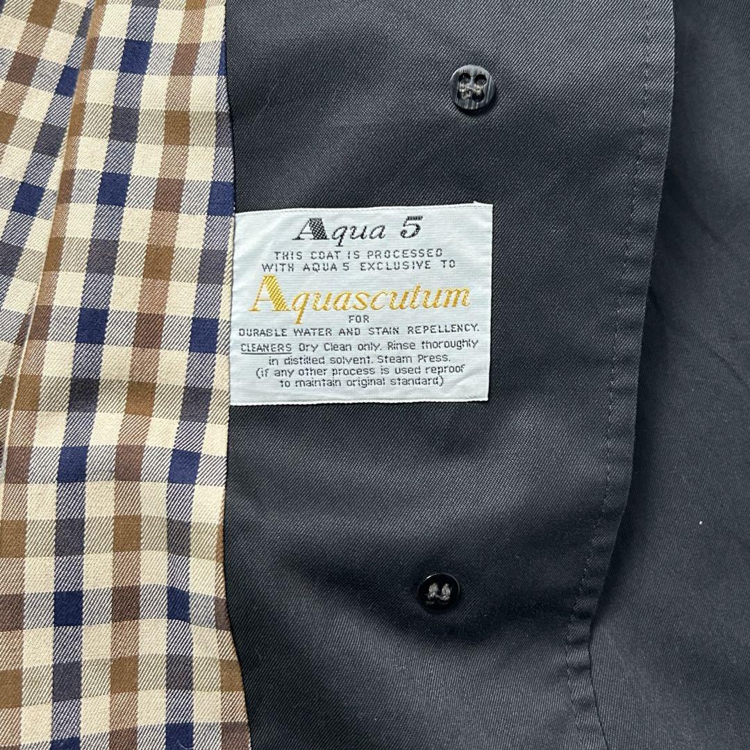 70~80's'AquascutumステンカラーコートMイギリス製vintage