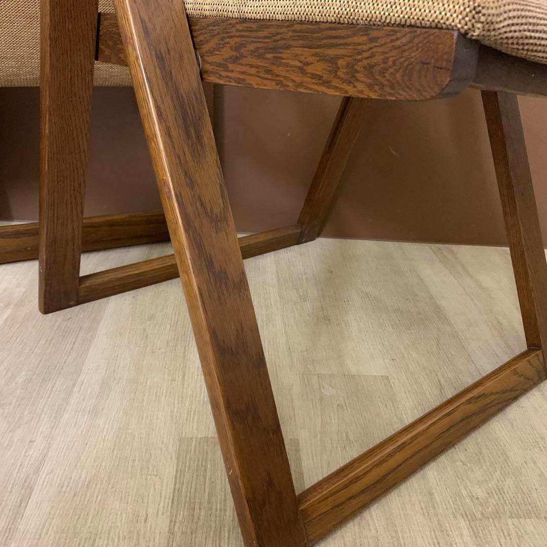 浜本工芸 折りたたみ椅子 2脚set チェア オーク材 B