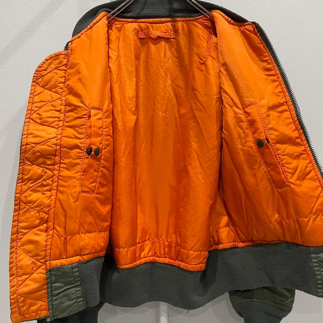 90s ALPHA INDUSTRIES MA-1 フライトジャケットMサイズ