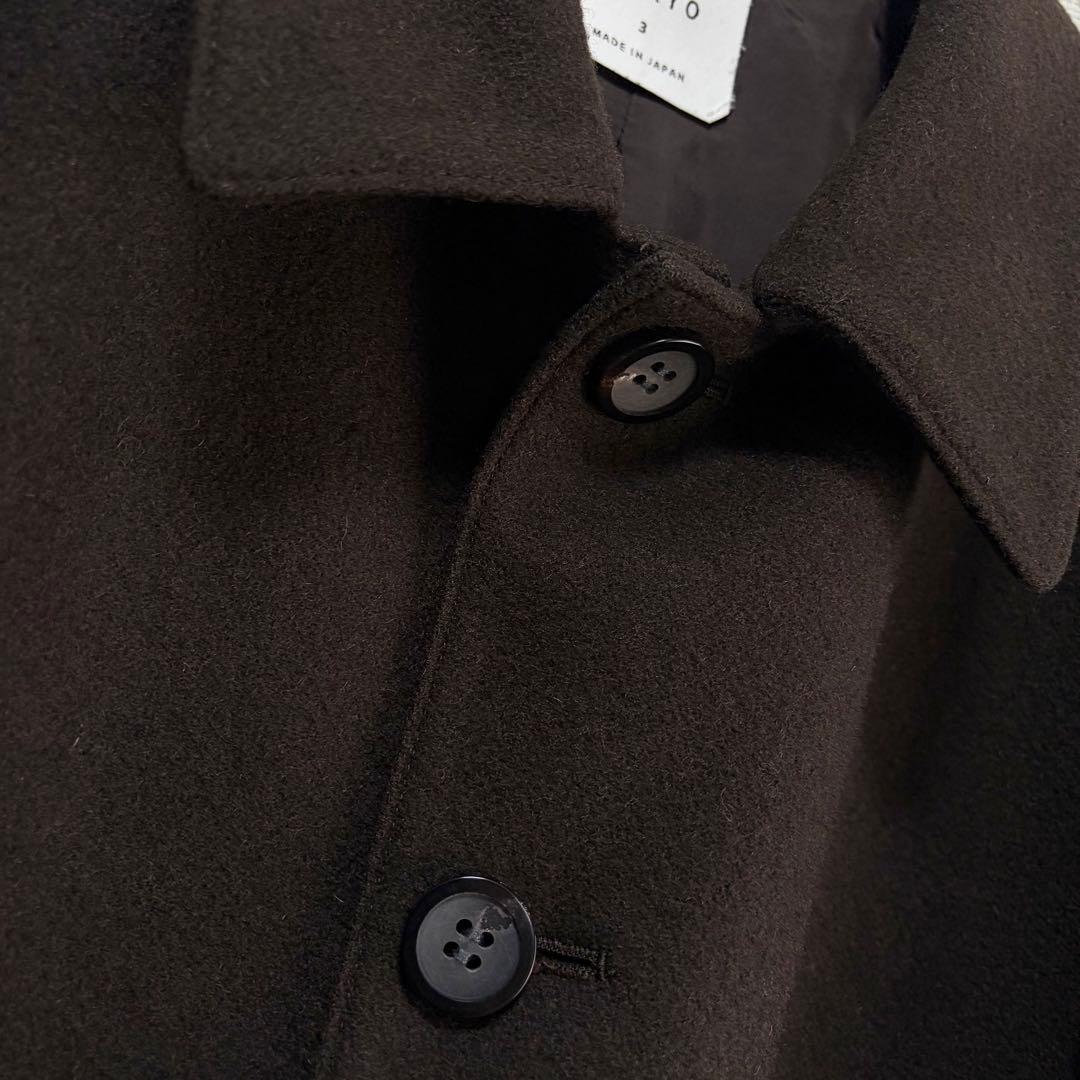 ☆美品☆ユナイテッドトウキョウ　ステンカラーコート　メリノウール　Lサイズ