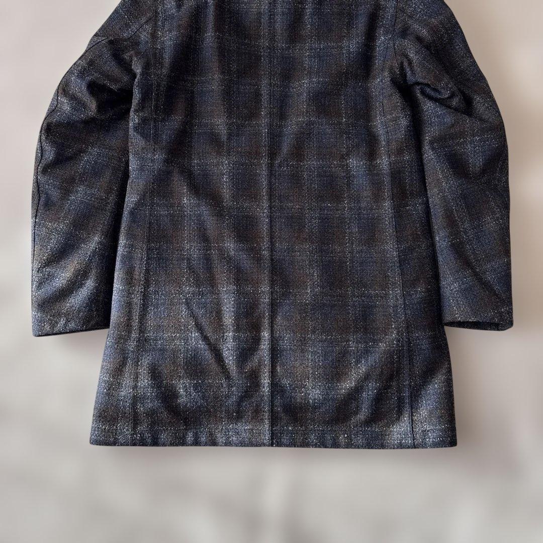 boomboomsateliteスタンドカラーフーディーダウン中綿コート