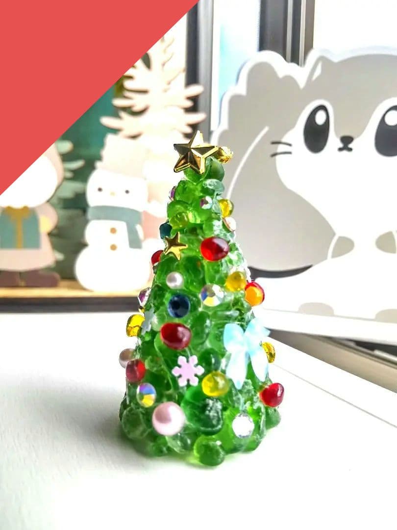 シーグラスアート　ミニアート　ミニツリー☆