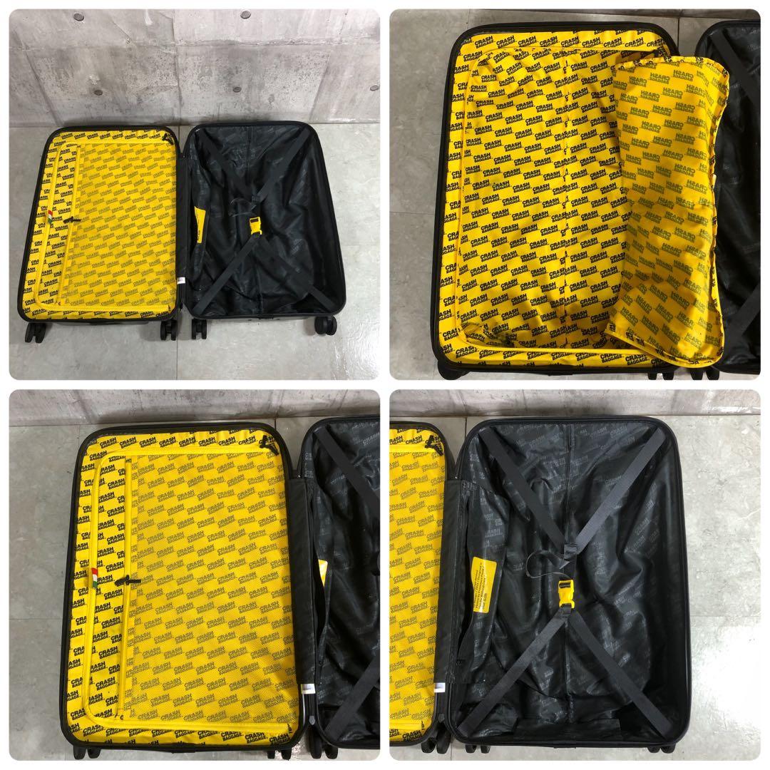 CRASH BAGGAGE　スーツケース　ダメージ加工　ブラック　TSAロック