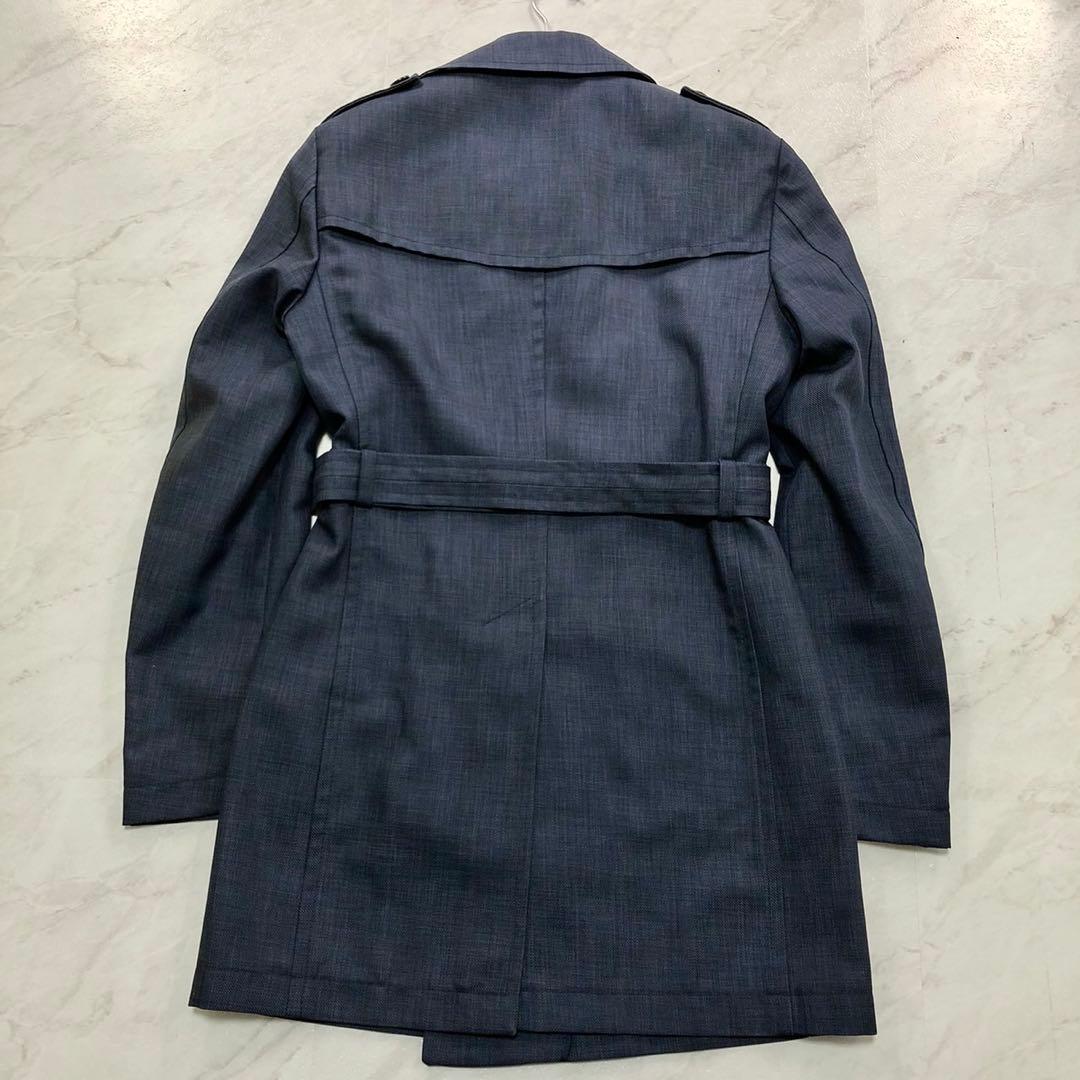 【極美品】 TAGLIATORE トレンチコート ROLF ネイビー 42R