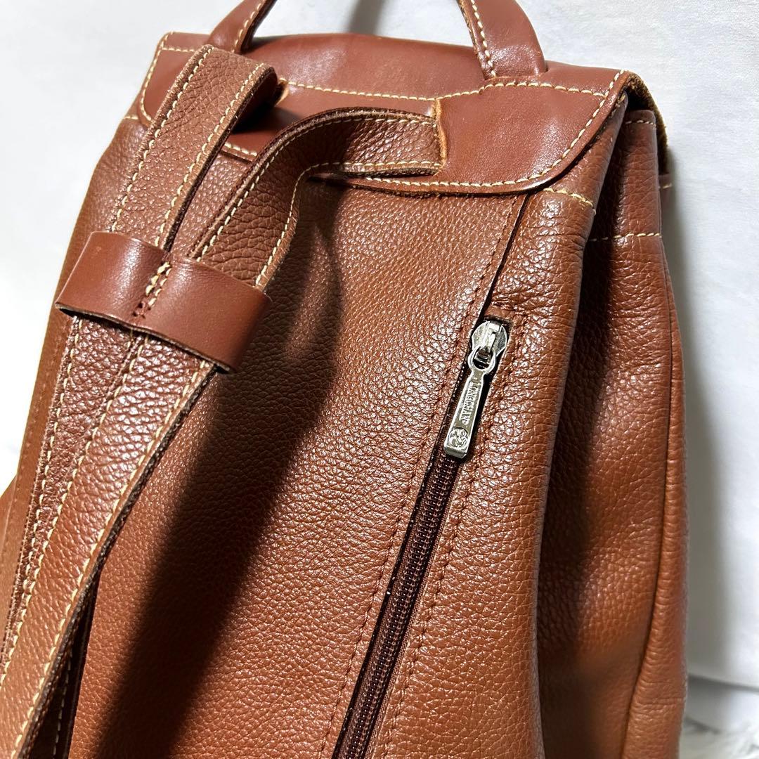 LONGCHANP オールレザー　リュック　デイパック　フローネ　ブラウン