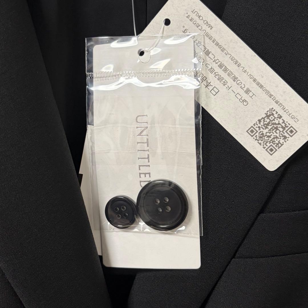 新品 UNTITLED テラードジャケット パンツ スーツ S ブラック