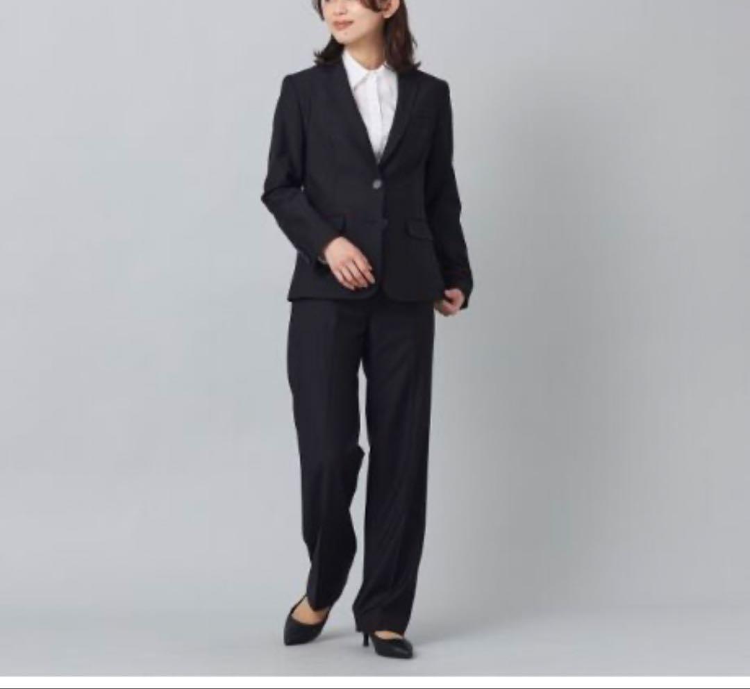 新品 UNTITLED テラードジャケット パンツ スーツ S ブラック