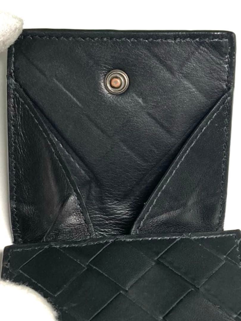 ボッテガヴェネタ　イントレチャート　レザー　ケース　RFID ブラック