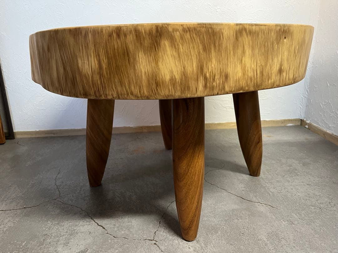 木製　テーブル　無垢　丸太輪切