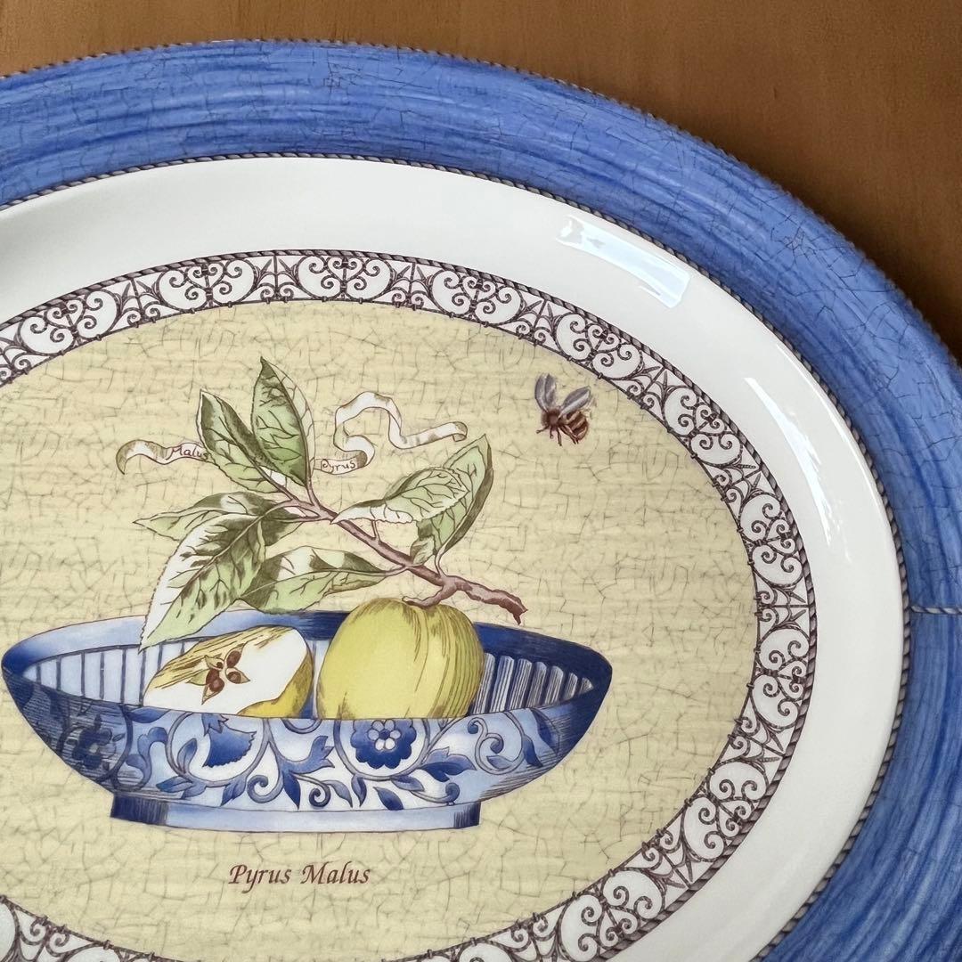 【美品】英国製　ウェッジウッド★サラズガーデン★オーバルパーティプレート