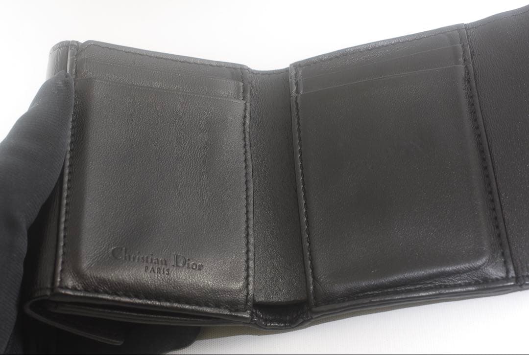 ＊Lady Dior＊ディオール＊ラムスキン＊ロータスウォレット＊カナージュ