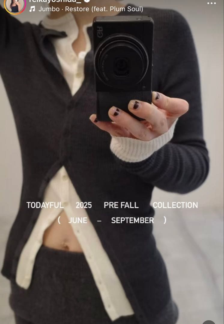 todayful 完売　ニットカーディガン