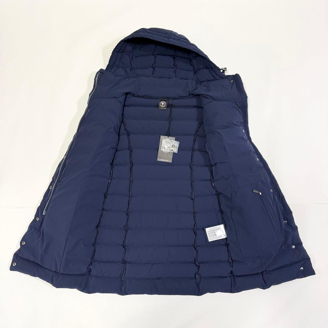 ケープホーン サンタクルス ダウンコート フード タグ付き ネイビー 44