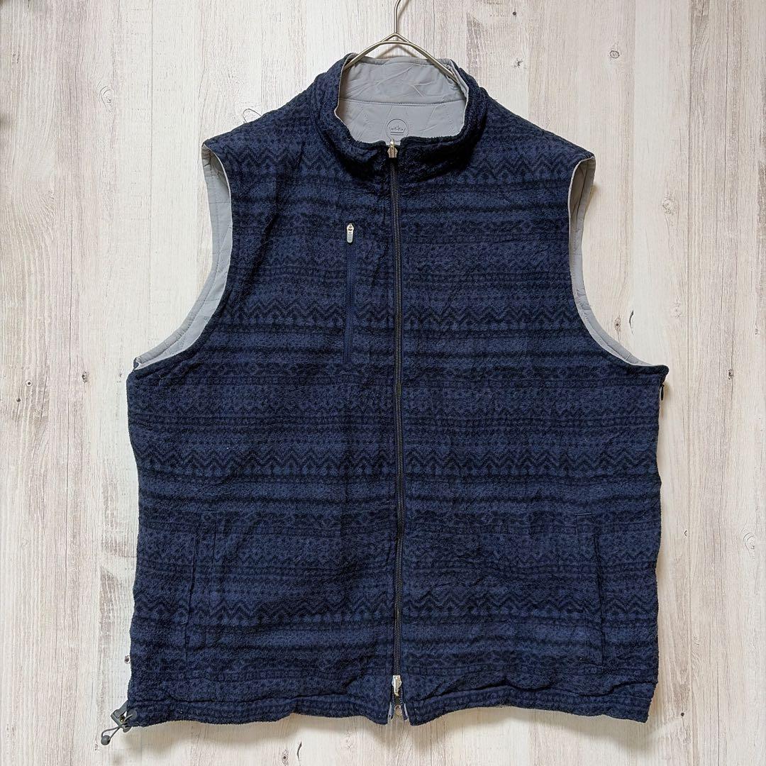 【極美品】PETER MILLAR リバーシブル フリースベスト L 高級ウェア