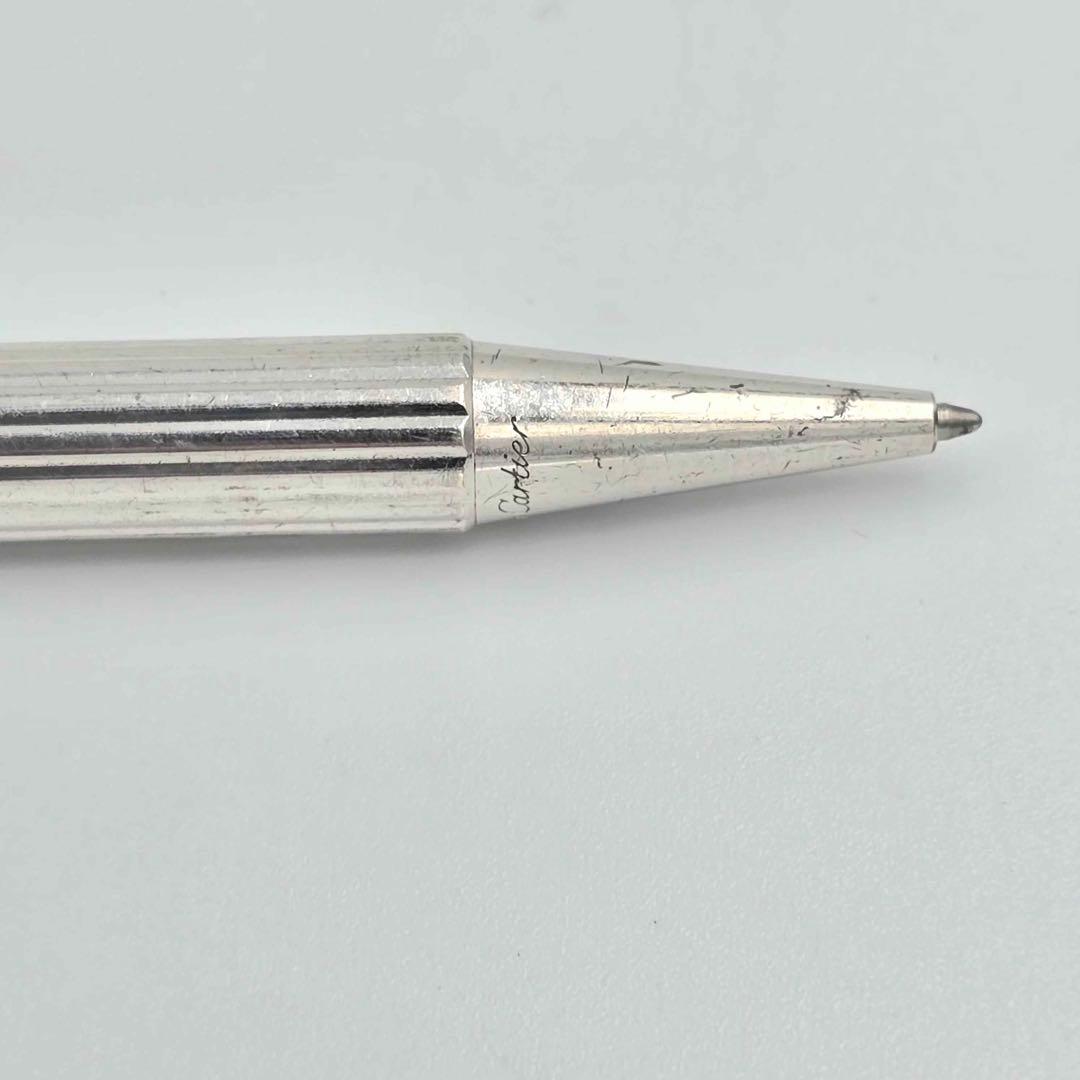 Cartier カルティエ トリニティボールペン シルバー×レッド系