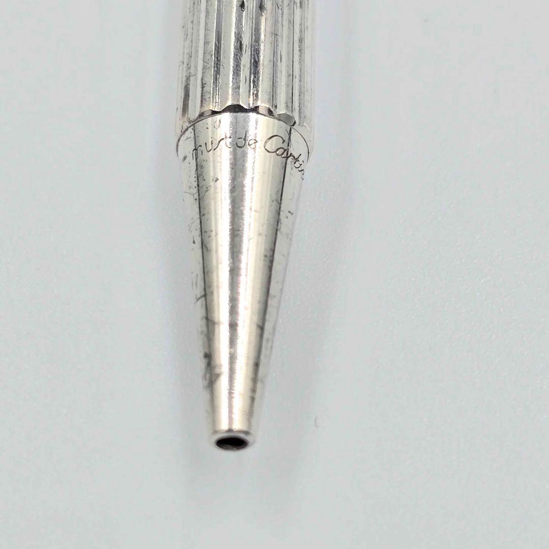 Cartier カルティエ トリニティボールペン シルバー×レッド系