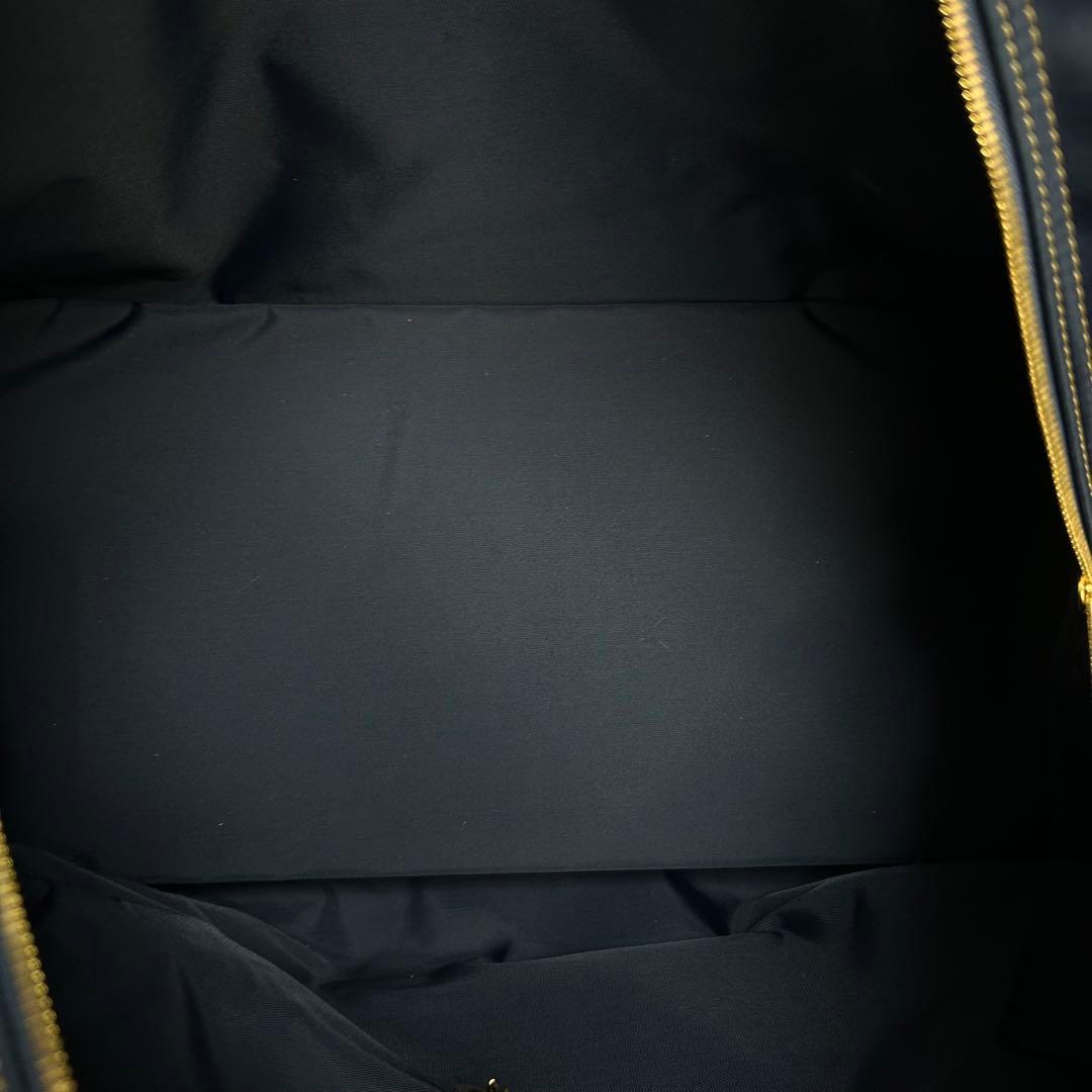 極美品　ヴァレンティノガラバーニ　ボストンバッグ　2way　レザー　ナイロン　紺