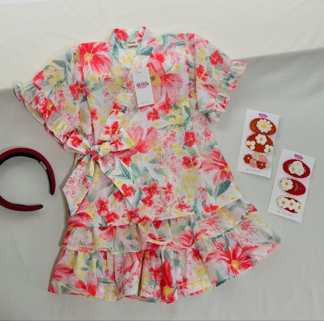 みいな♡No.YU2514女の子浴衣+ No.JB2503女の子甚平セット